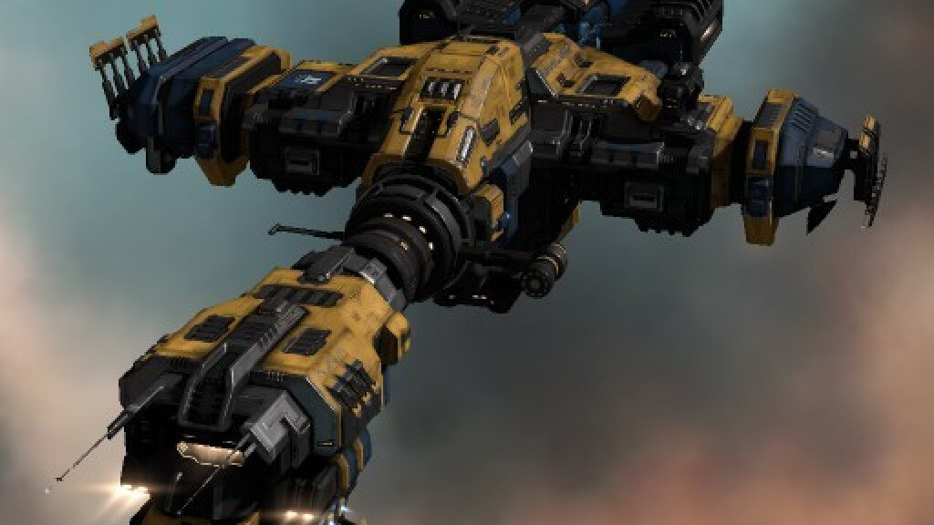 The Primae planetary-interaction hauler - evoking the Tyrannis PI plan shown at Fanfest 2009