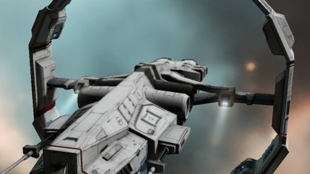 A Sisters of EVE Astero exploration frigate - evoking the Odyssey exploration expansion announced at the 10th-anniversary Fanfest 2013
