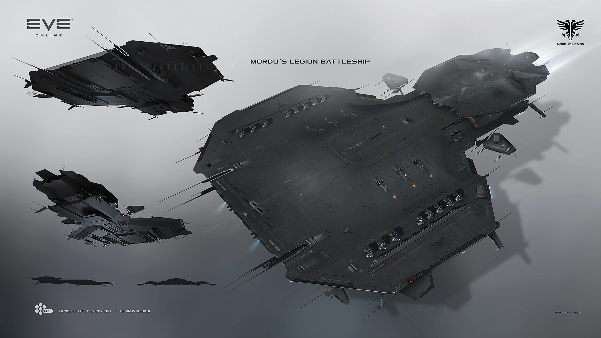 Kronos release - Mordu's Legion Barghest battleship reveal art from Fanfest keynote