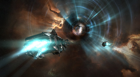 Rhea expansion key art - 'New Frontiers' wormhole/Thera promotional image