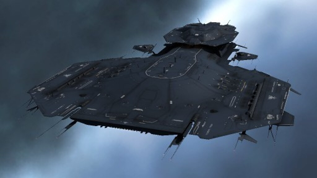 Capsuleer Day 2015 - a Mordu's Legion Barghest battleship, evoking the Mordu's Legion-branded jackets gifted for EVE's twelfth anniversary