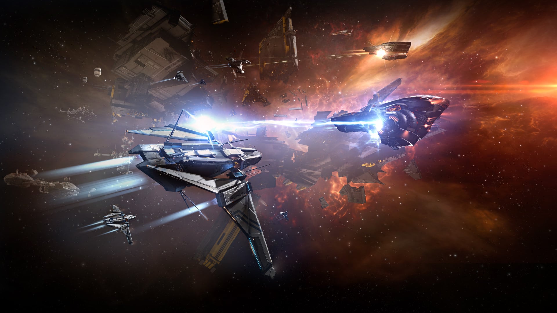 Lightning Strikes / Gathering Storm key art - EDENCOM ship reveal (1920×1080)