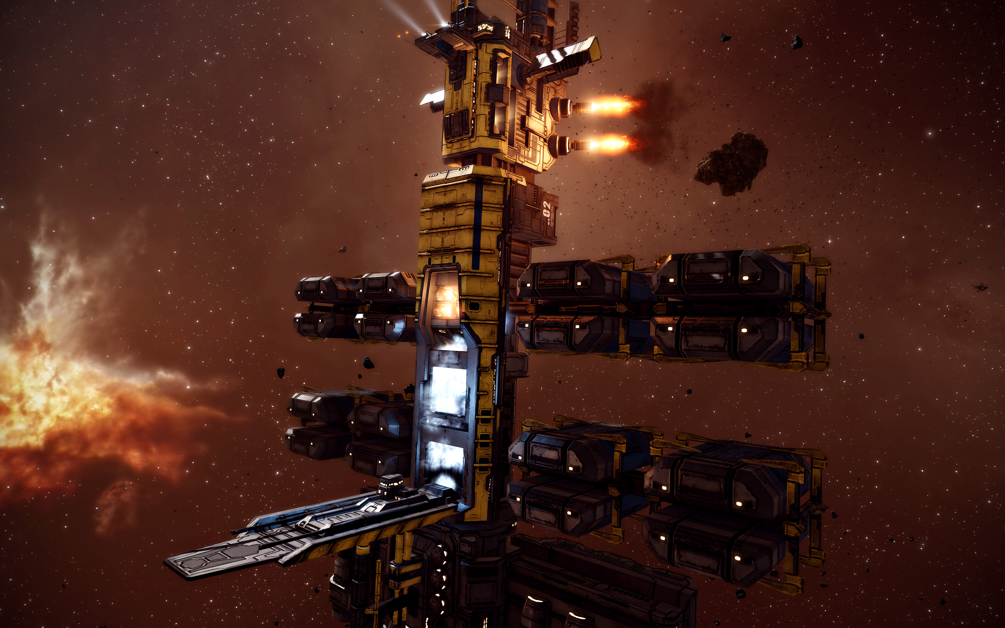 Rorqual in Industrial Core mode - End-of-Scarcity / industry-recovery hero (4K)