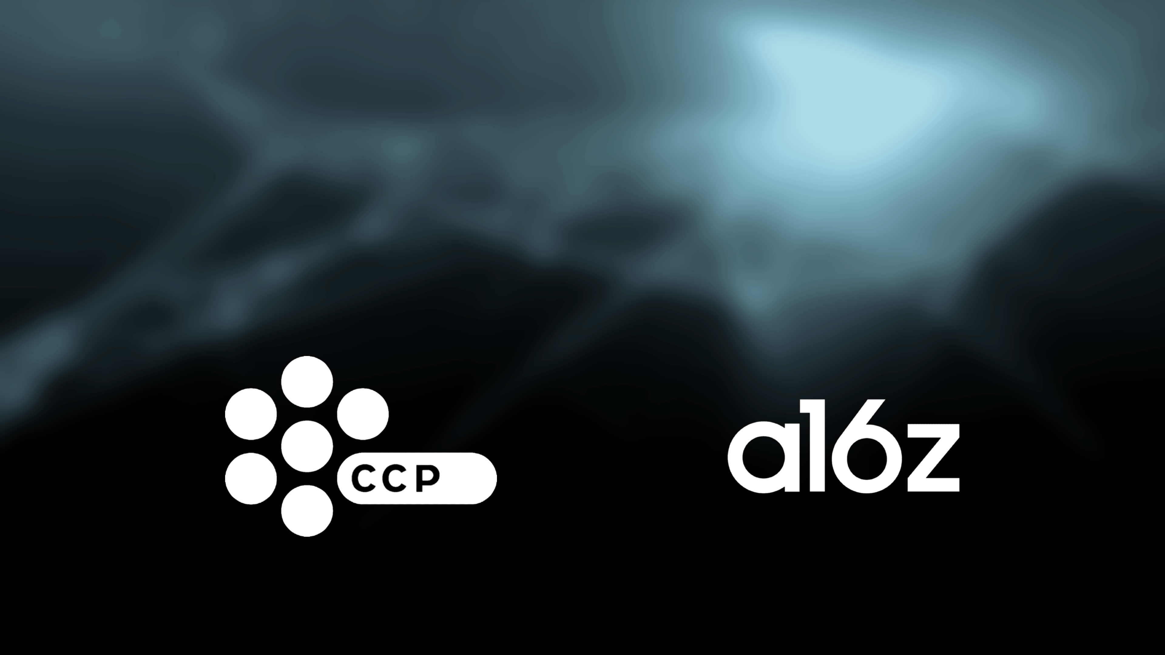 CCP Games x a16z - $40M financing announcement key art for the Web3/blockchain EVE-universe project