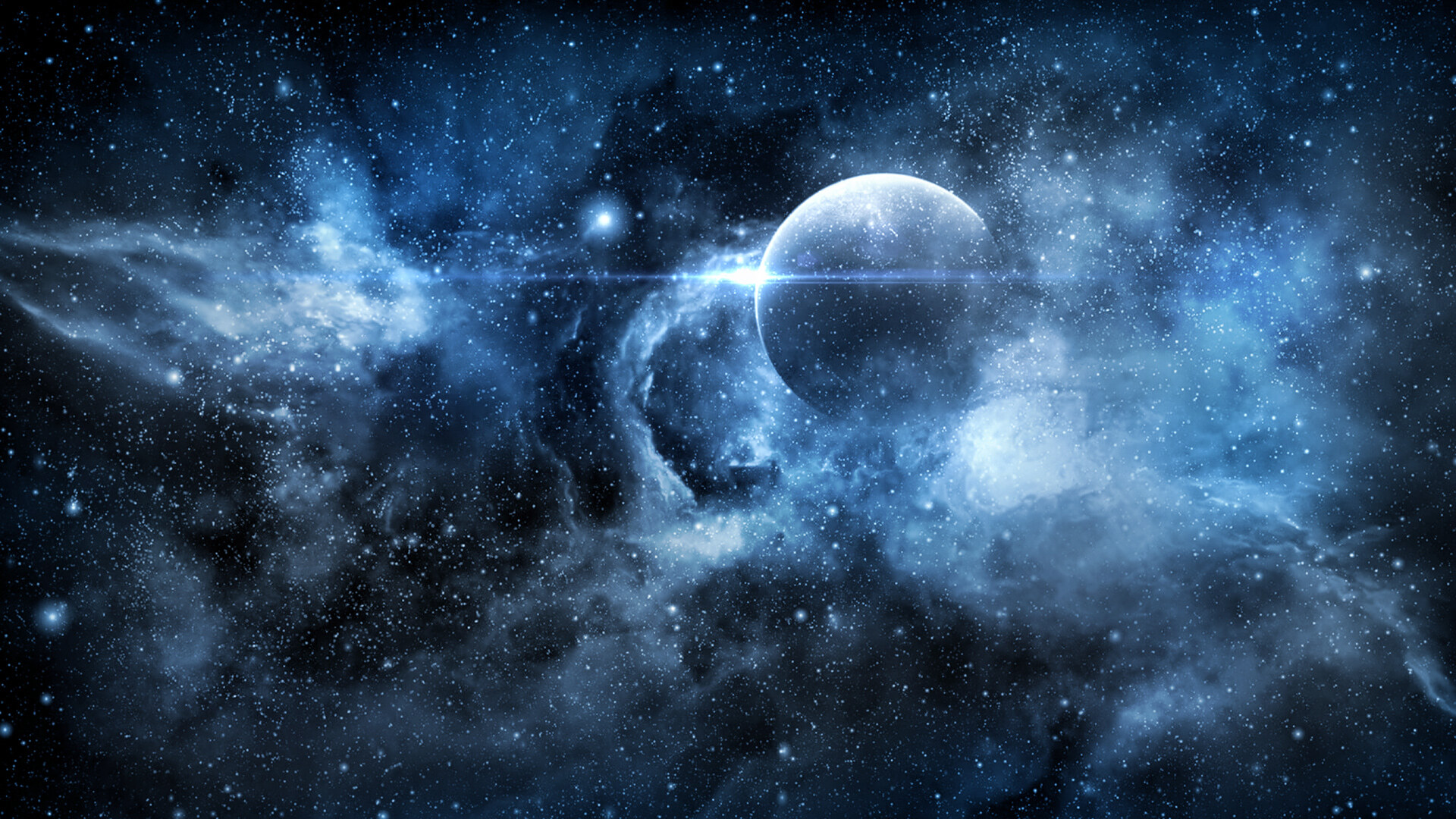 EVE Online Directors' Letter key art (July 2024) - nebula and distant planet