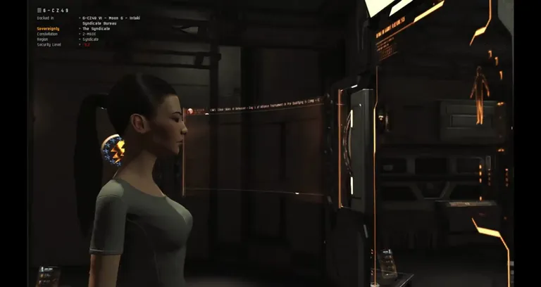 Captain's Quarters - close composition of the avatar inside the room, the kind of cinematic angle CCP showcased in pre-launch and post-launch promotional material throughout the Incarna era.