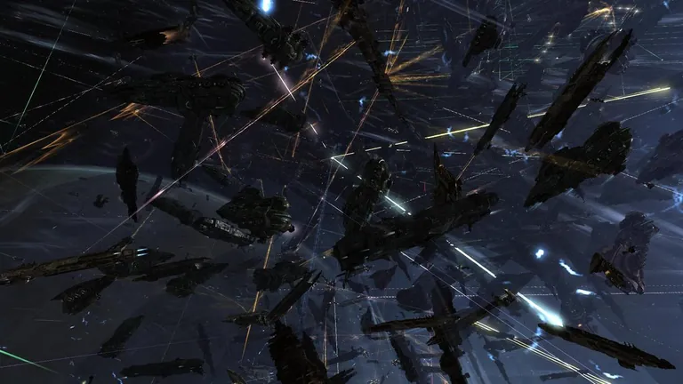 Battle of 6VDT-H - CFC capital wing on grid mid-engagement, dreadnoughts and carriers under sustained fire as the 5h 17m TiDi engagement reached its peak