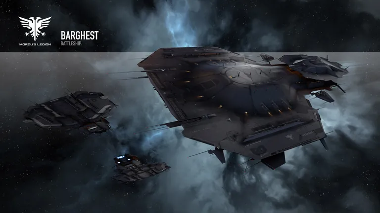 Kronos community release page - Mordu's Legion Barghest battleship beauty shot