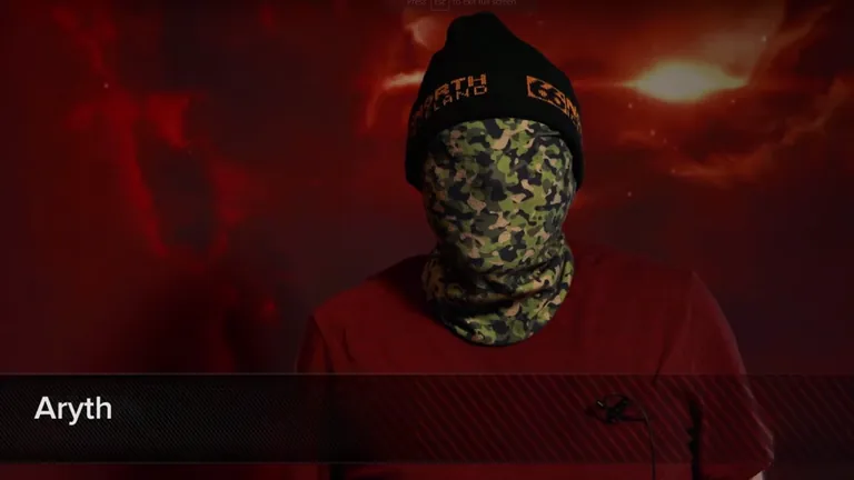 Aryth appearing masked on the Talking in Stations livestream during the heist