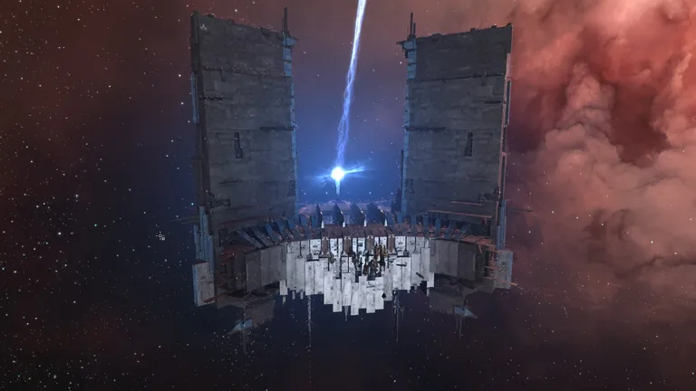 Hard Knocks' Keepstar in J115405 after it was first anchored in 2016 - the first Keepstar-class structure ever onlined anywhere in EVE Online and the only one ever built inside wormhole space