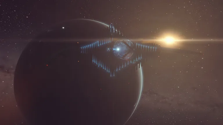Massacres at M2-XFE Monument - graceful obsidian curves of the central towers radiating from the axis, M2-XFE (Delve)
