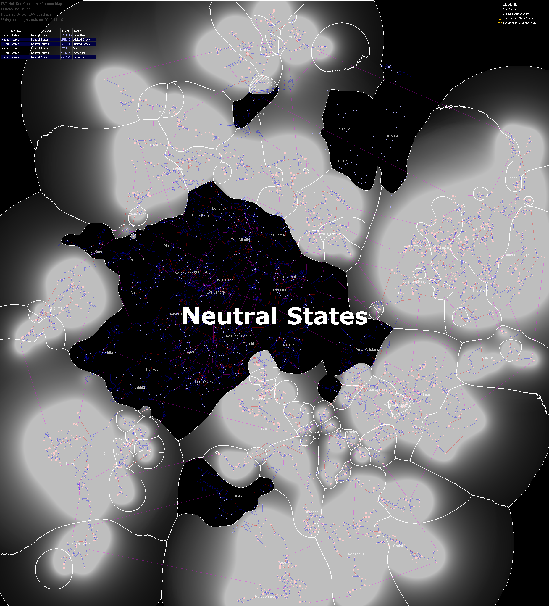 coalition map of New Eden, 2017-11-15