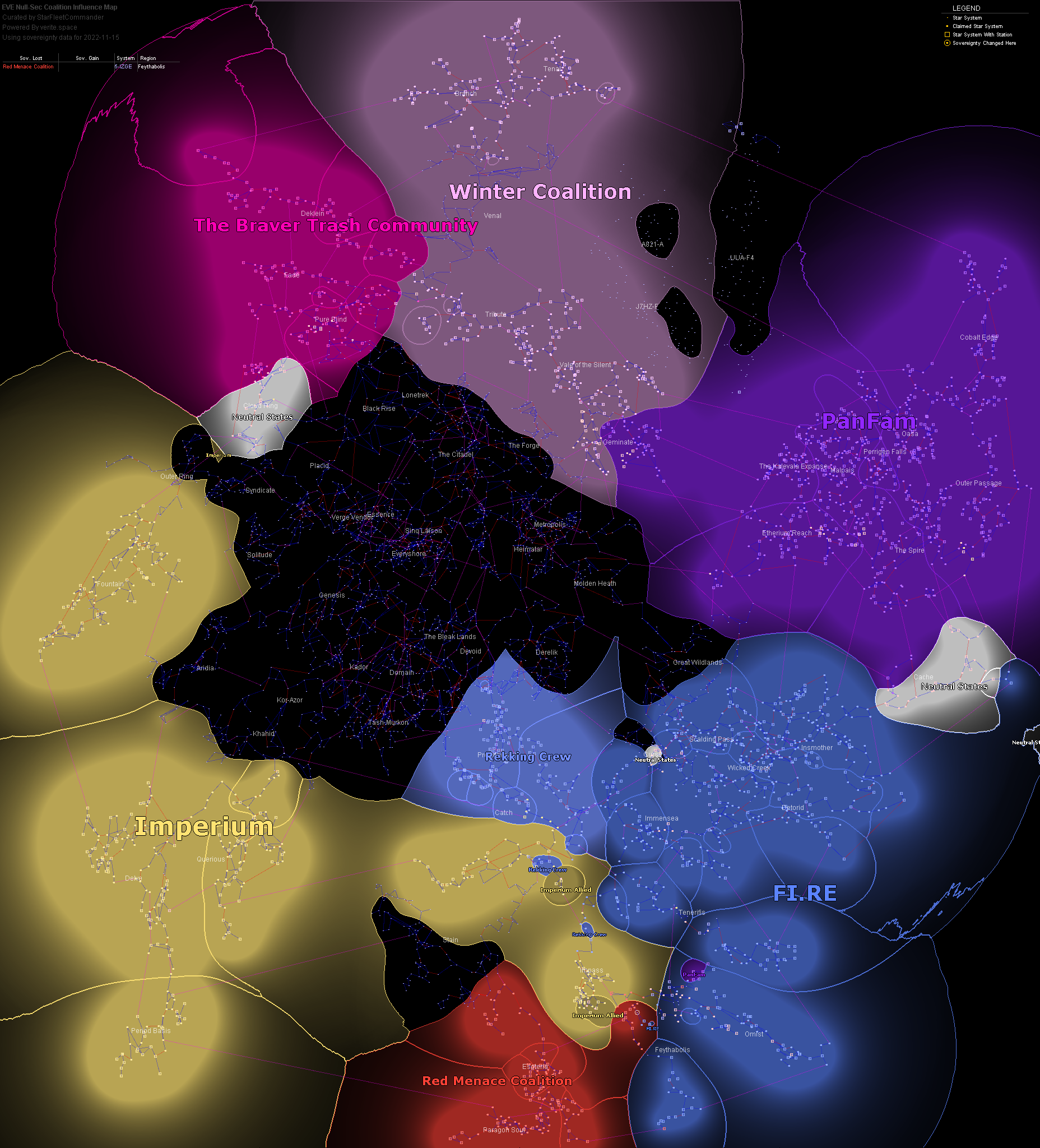 coalition map of New Eden, 2022-11-15