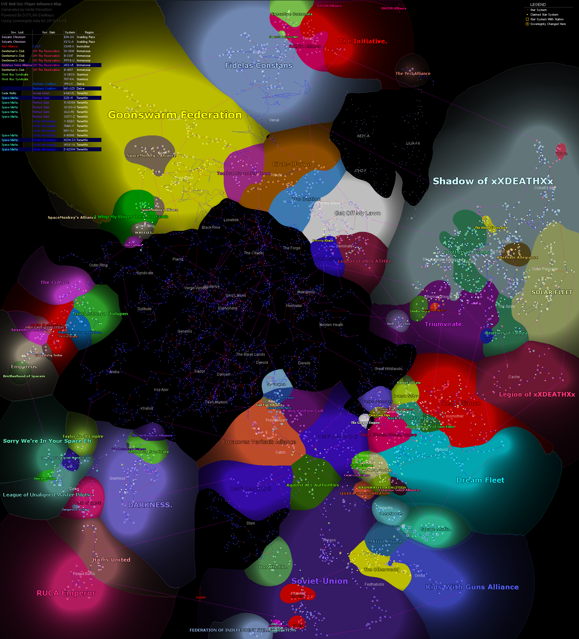 influence map of New Eden, 2015-11-15
