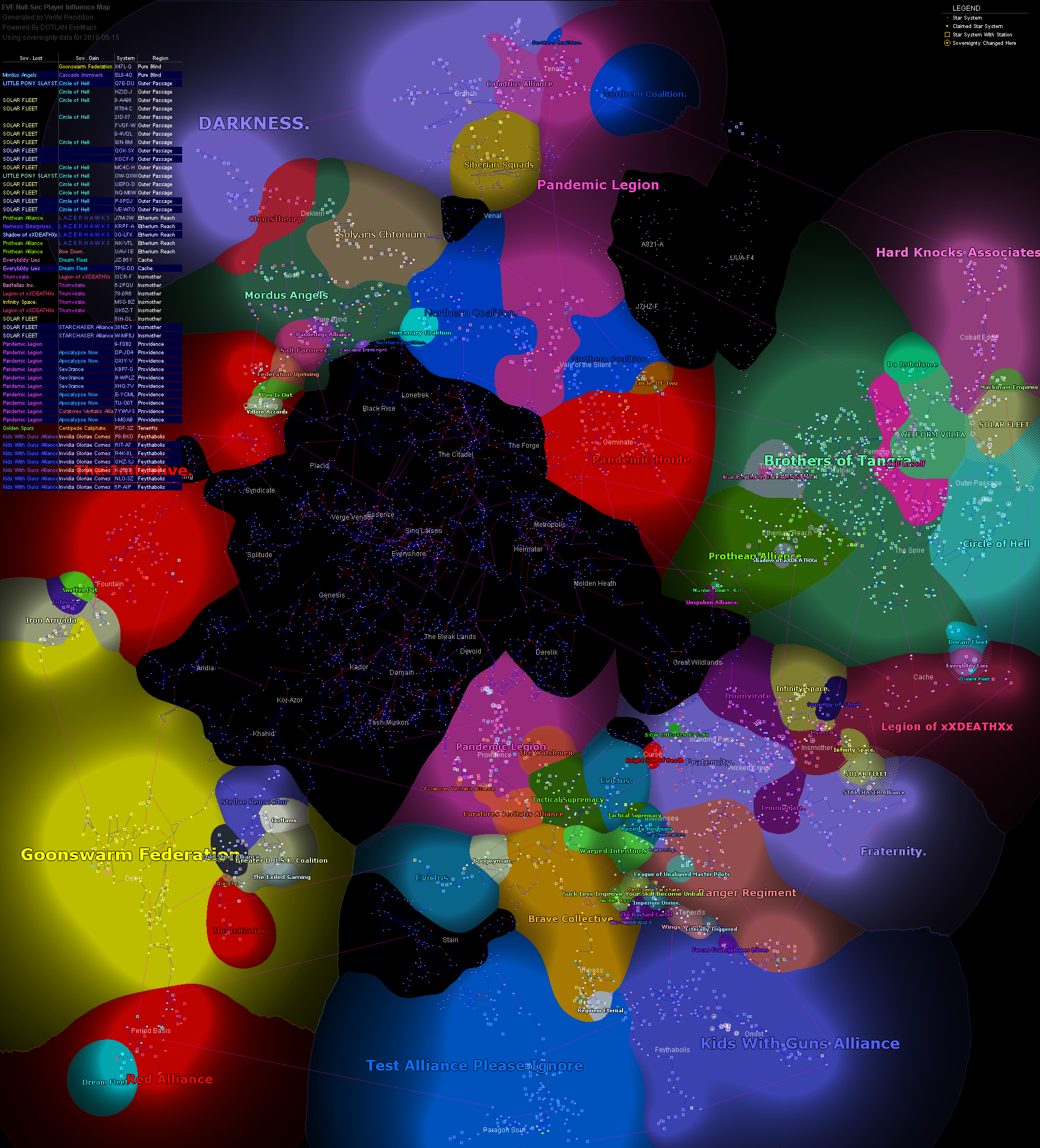 influence map of New Eden, 2018-05-15