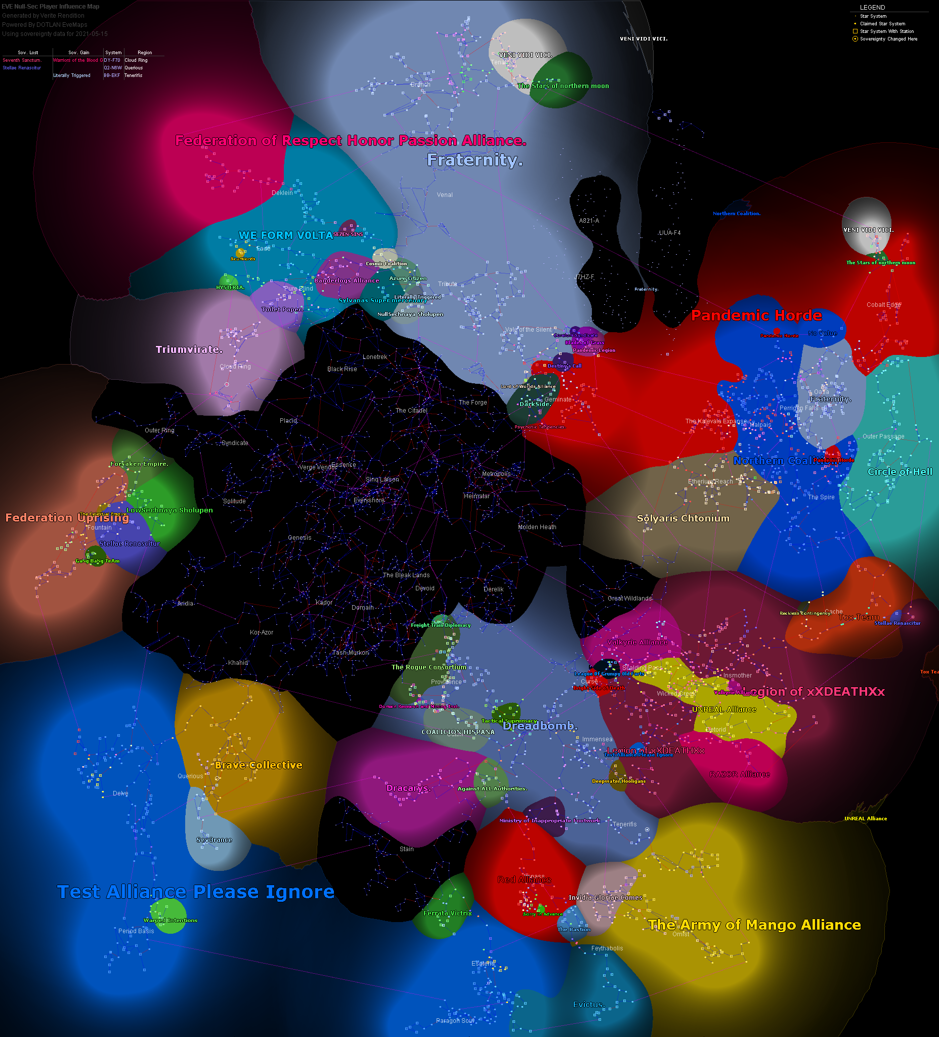 influence map of New Eden, 2021-05-15