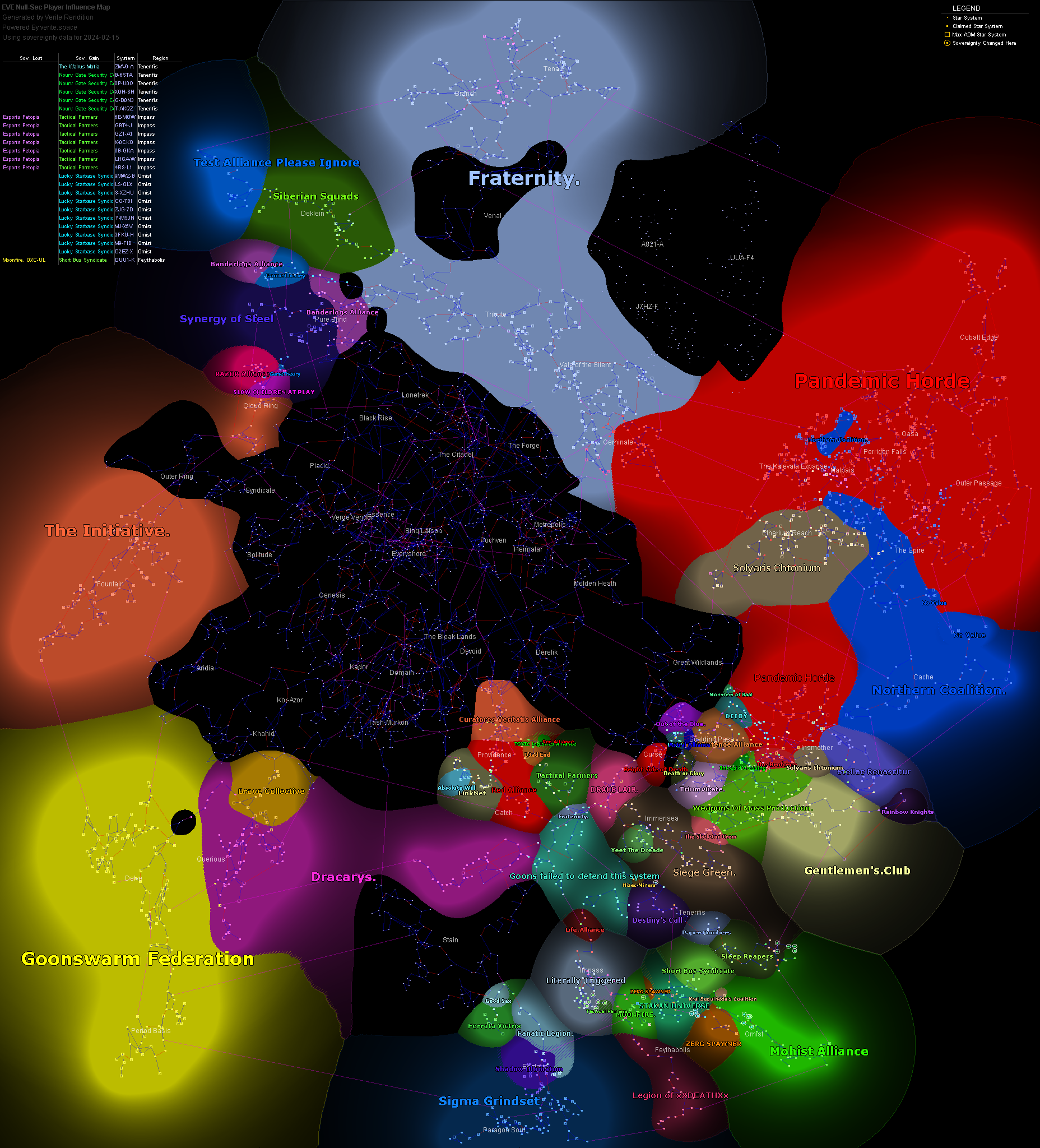 influence map of New Eden, 2024-02-15